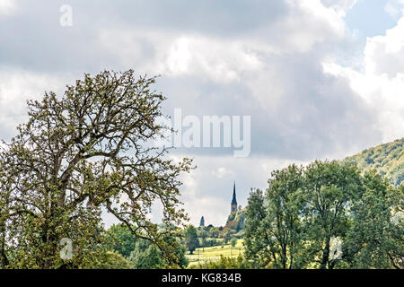 Domremy-la-Pucelle (Frankreich, Lothringen): Geburtsort von Joan d'Arc; Gedenkstätte und Kirche Stockfoto