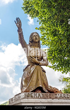 Domremy La Pucelle (Frankreich): Geburtsort von Joan d'Arc; Geburtsort von Johanna von Orleans Stockfoto