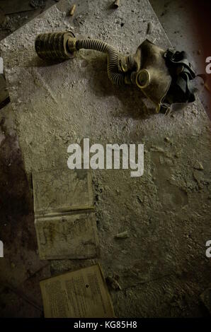 Die abgebrochener Stadt Pripyat, Tschernobyl, Ukraine. Stockfoto