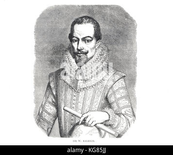 Sir Walter Raleigh 1554-1618 Stockfoto