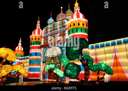 Longleat Festival of Lights 2017 Eröffnungstag Stockfoto