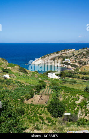 Küste Landschaft an der Nordseite der Insel Naxos, Kykladen, Ägäis, Griechenland Stockfoto