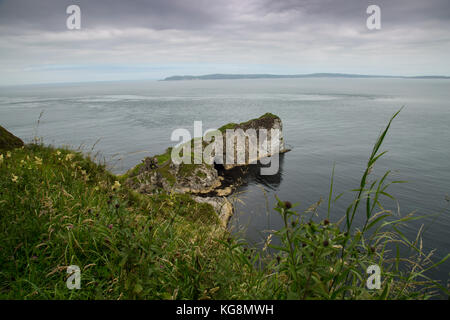 Bekannte Wahrzeichen in Nord Antrim Coast Stockfoto