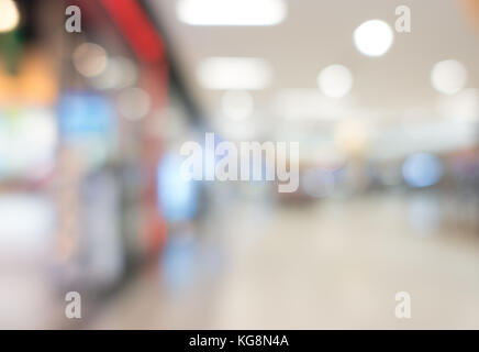 Unscharfe, defokussierten Convenience Store, Lifestyle Shopping Konzept Stockfoto