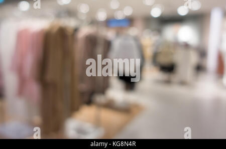 Unscharfe, defokussierten Convenience Store, Lifestyle Shopping Konzept Stockfoto