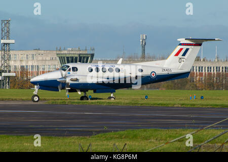 RAF super Kingair ZK 455 an RAF Cranwell Stockfoto