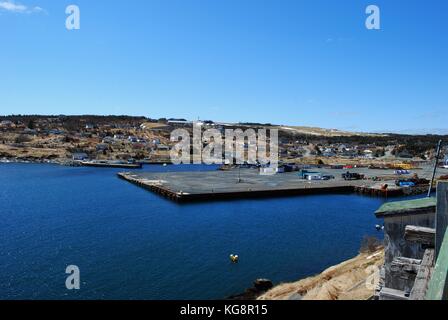 Bay Bulls Hafen und Pier, Bay Bulls, Newfoundland und Labrador, Kanada Stockfoto