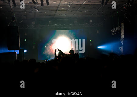 Iceland Airwaves 2017 Konzert Harpa Stockfoto