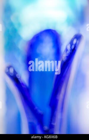 Blue abstract Glas Hintergrund. Stockfoto