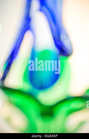 Blau und Grün abstract Glas Hintergrund. Stockfoto