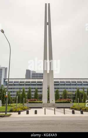 Die zivilbevölkerung war Memorial in Singapur in Asien - 'Memorial, die zivilen Opfer der japanischen Besatzung 1942 - 1945" in vier Singapurs offici Stockfoto