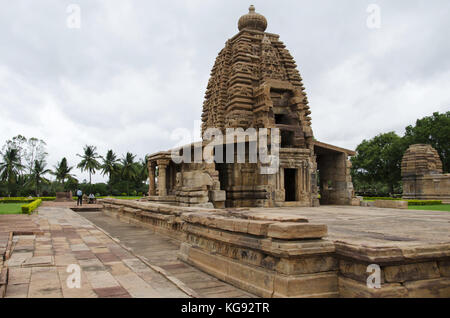 Pattadakal galaganatha Tempel, Tempel, Weltkulturerbe der UNESCO, Karnataka, Indien Stockfoto