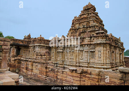 Pattadakal Tempel Komplex, UNESCO-Weltkulturerbe, Karnataka, Indien Stockfoto