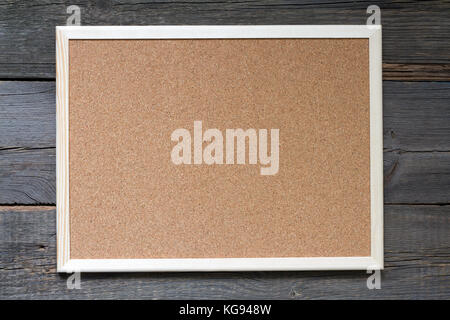 Alte, leere Cork board auf Vintage Retro boards Hintergrund Stockfoto