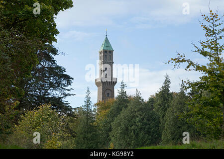 Clock Tower, Immobilien Gärten von Farmleigh House, Phoenix Park, Dublin, Irland Stockfoto