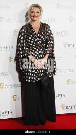 Sharon Small kommt für die British Academy Scottish Awards im Radisson Blu Hotel in Glasgow an. Stockfoto