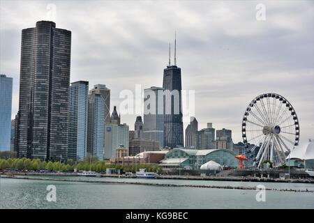 Skyline von Chicago Stockfoto