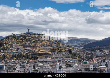 Jungfrau von Quito Stockfoto