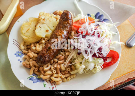 Almuerzo (Mittagessen) für einen Dollar Stockfoto