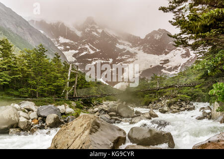 Wandern Italiano zu Campingplatz Stockfoto