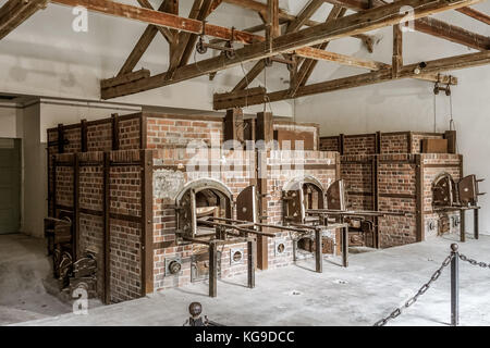 Kz Dachau - krematorium Stockfoto