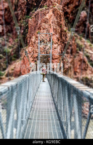 Kreuzung Brücke über den Colorado River im Grand Canyon Stockfoto