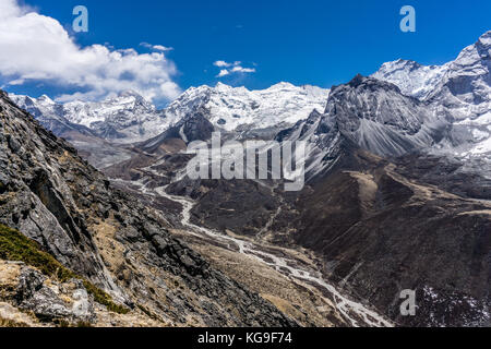 Tag 6 von EBC Trek: Wanderung zum nagarjun Hill Stockfoto