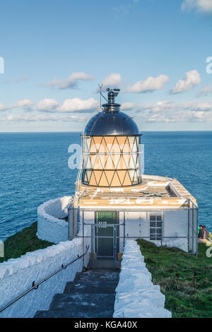 St Abbs nördlichen Leuchtturm an der Ostküste von der schottischen Grenze Stockfoto