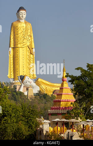 Maha Bodhi Tahtaung, Bodhi Tataung, Buddha, Monywa, Myanmar Stockfoto