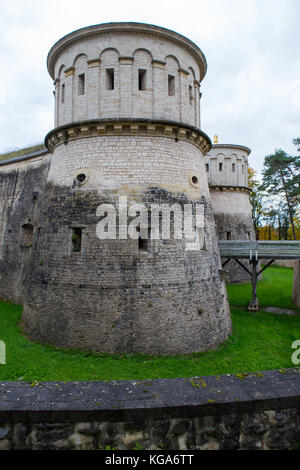 Fort thungen und Mudam auf dem Kirchberg Stockfoto