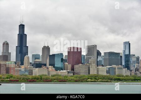 Skyline von Chicago Stockfoto