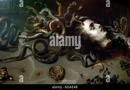 Peter Paul Rubens (1577-1640). flämischen Künstler. der Kopf der Medusa, C. 1617. Kunst Geschichte Museum (Kunsthistorisches Museum). Wien. Österreich. Stockfoto