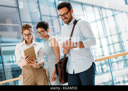 Portrait von Geschäftsleuten in freie Zeit von der Arbeit Stockfoto