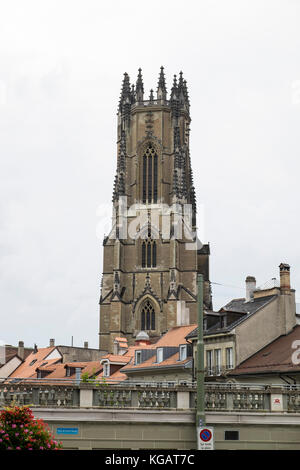 Schweiz, Kanton Freiburg, Fribourg, St. Nikolauskirche Stockfoto