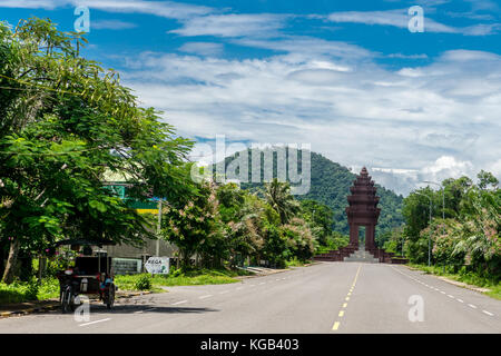 Independence Monument in Kep, Kambodscha Stockfoto