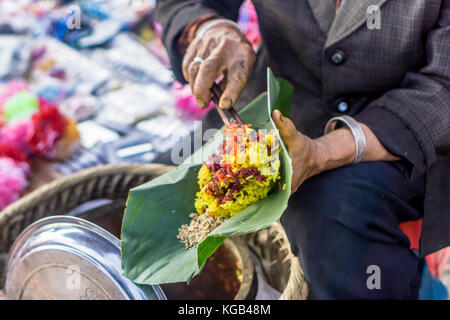 Bac Ha - Sonntag Markt - Bunte klebriger Reis Stockfoto