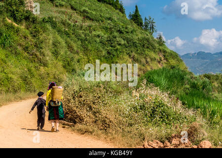 Dong Van (Ha Giang) Vietnam - Wandern, Landschaft Stockfoto