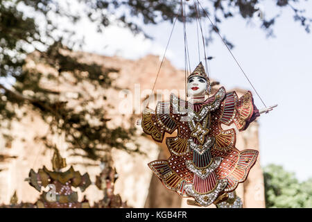 Bagan, Myanmar Pagoden (Tempel) - Puppen Stockfoto