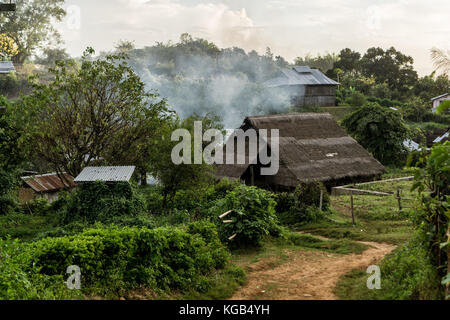 Hsipaw 3-Tageswanderung zum Shan Dörfer - Pan kam Dorf Stockfoto