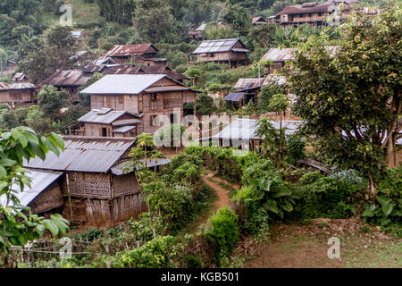 Hsipaw 3-Tageswanderung zum Shan Dörfer - Pan kam Dorf Stockfoto
