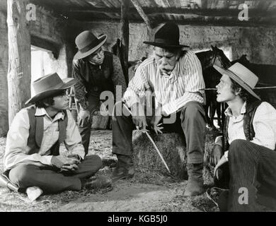 Amerikanische Schauspieler Lee Marvin und Ron Howard im Film die Spikes Schleifring, 1974 Stockfoto