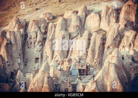 Häuser im Bergdorf kandovan, Iran. Stockfoto