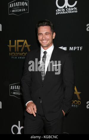 Beverly Hills, Kalifornien, USA. November 2017. James Franco bei der Ankunft für den 21. Jährlichen Hollywood Film Awards, das Beverly Hilton Hotel, Beverly Hills, CA 5. November 2017. Quelle: Priscilla Grant/Everett Collection/Alamy Live News Stockfoto