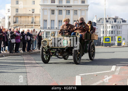 Brighton, uk. 5. November 2017 in London, Großbritannien. 5 Nov, 2017. London nach Brighton Veteran Car Run 2017 mit dem Auto 266 in Brighton credit anreisen: stuart Preis/alamy leben Nachrichten Stockfoto