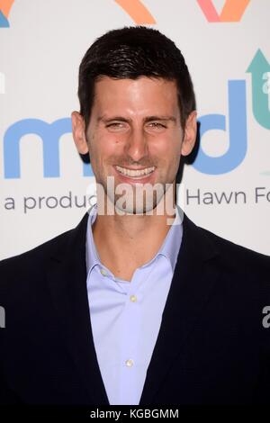 Novak Djokovic  bei Ankunft für Goldie's Love in for Kids, Ron Burkle's Green Acres Estate, Beverly Hills, CA 3. November 2017. Foto: Priscilla Grant/Everett Collection Stockfoto