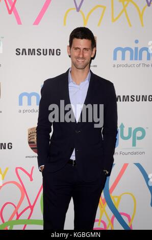 Novak Djokovic  bei Ankunft für Goldie's Love in for Kids, Ron Burkle's Green Acres Estate, Beverly Hills, CA 3. November 2017. Foto: Priscilla Grant/Everett Collection Stockfoto