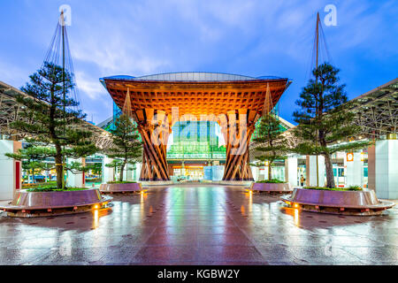 Drum gate neuer Kanazawa Station, Japan Stockfoto