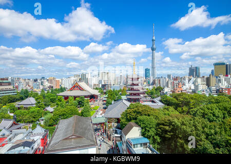 Luftaufnahme von Tokyo City Stockfoto