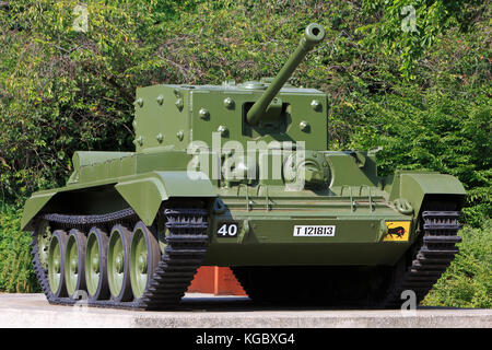 Eine britische Cromwell IV Tank (27 M) Der 11. Panzerdivision in verwendet während der Befreiung von Antwerpen, Belgien 1944 Stockfoto