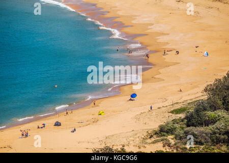 Australien, New South Wales, Central Coast, Bouddi National Park, Strand leben bei Putty Strand Stockfoto